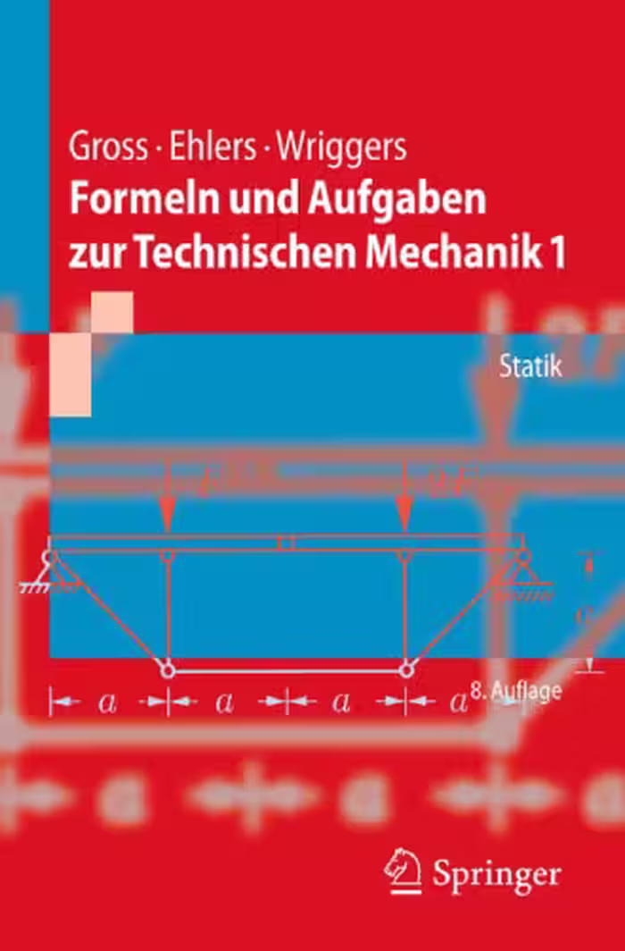 خرید و دانلود نسخه کامل کتاب Formeln und Aufgaben zur Technischen Mechanik 1: Statik