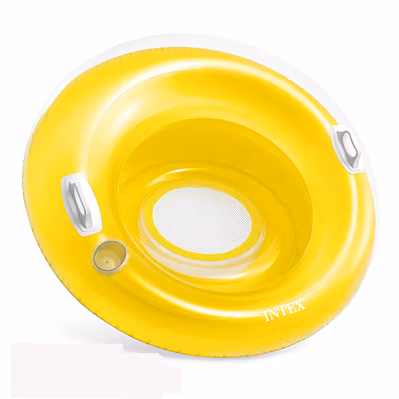 شناور بادی روی آب مبلی با کف توری مدل 58883 yellow