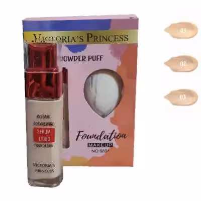 کرم پودر ویکتوریا Victoria مدل پد دار رنگ 02 (متوسط )