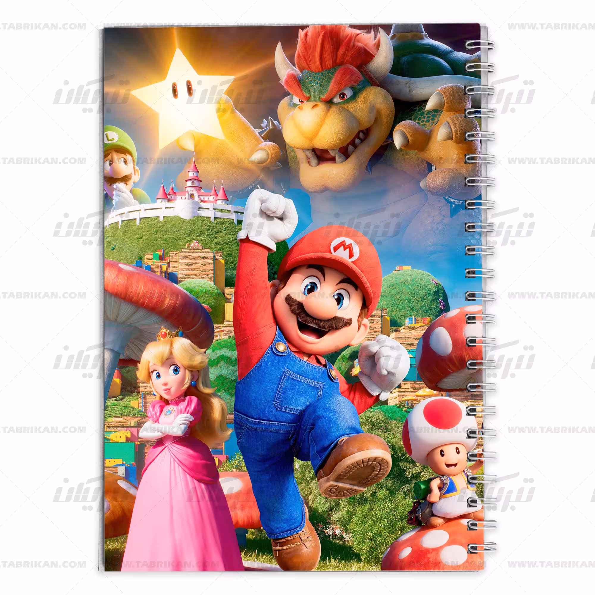 دفتر مشق کارتون سوپر ماریو