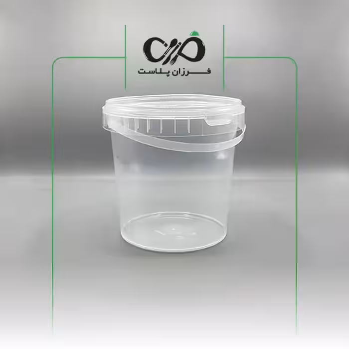 ظرف سطلی یکبار مصرف فریزری و مایکروفری گرد 1000cc پولاد پویش با درب (150عددی)