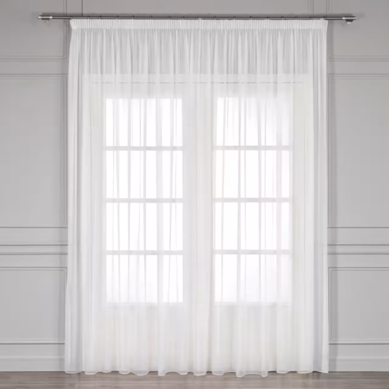 پرده حریر ساده مدل دوخت ساده سایز 300×280 سانتی متر