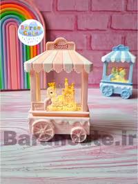 کیوسک موزیکال چراغ دار طرح یونیکورن صورتی