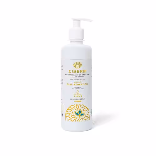 ژل هیدرودرمی آبرسان تیبرم حجم 500 میل  Tiberm Skin Hydrating Gel