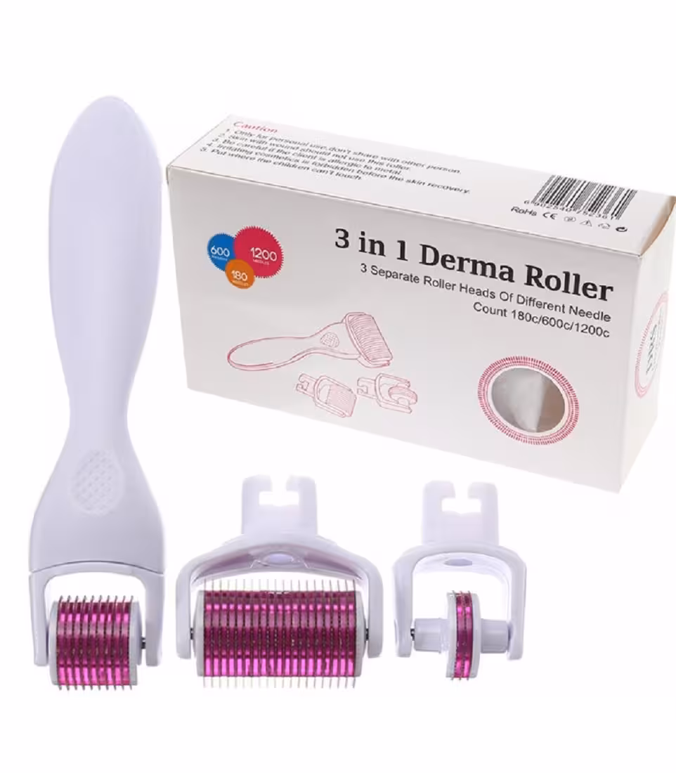 ست درمارولر 3 در 1 تیتانیومی microneedle system