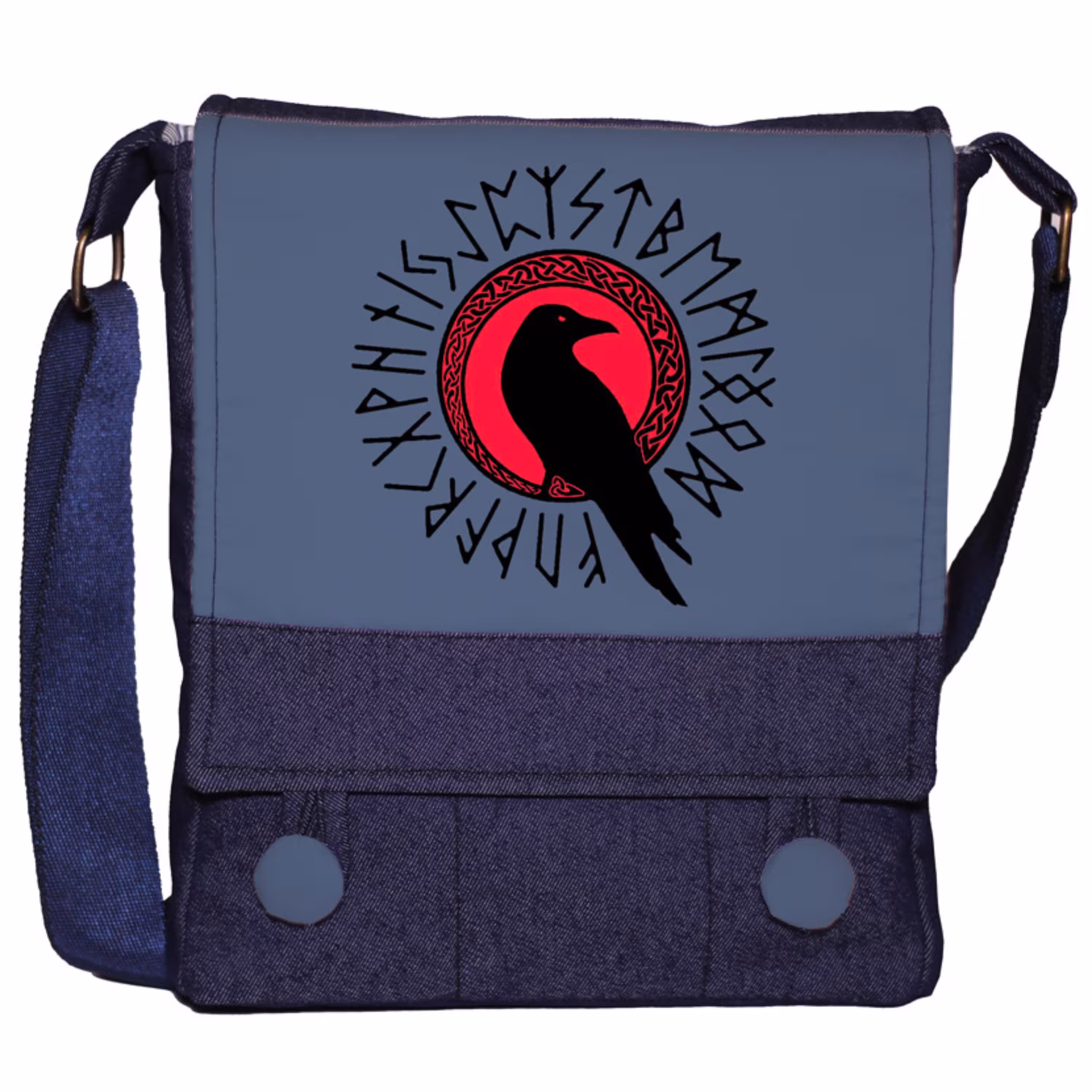 کیف دوشی چی چاپ طرح کلاغ سریال وایکینگ ها یا وایکینگز vikings