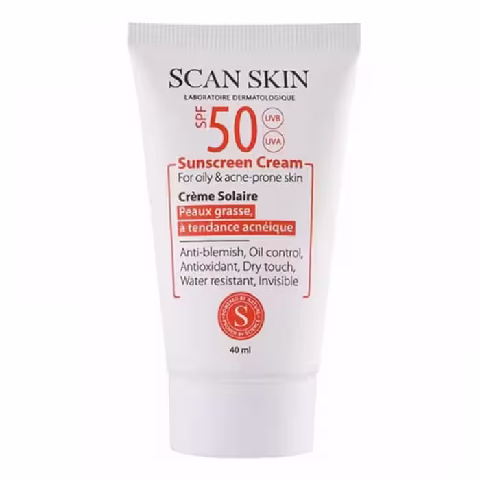 اسکن اسکین کرم ضد آفتاب SPF50 مخصوص پوست چرب مستعد آکنه 40 میلی لیتر  - داروکاو