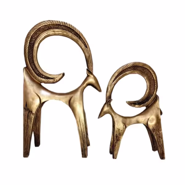 مجسمه  مدل قوچ مجموعه 2 عددی