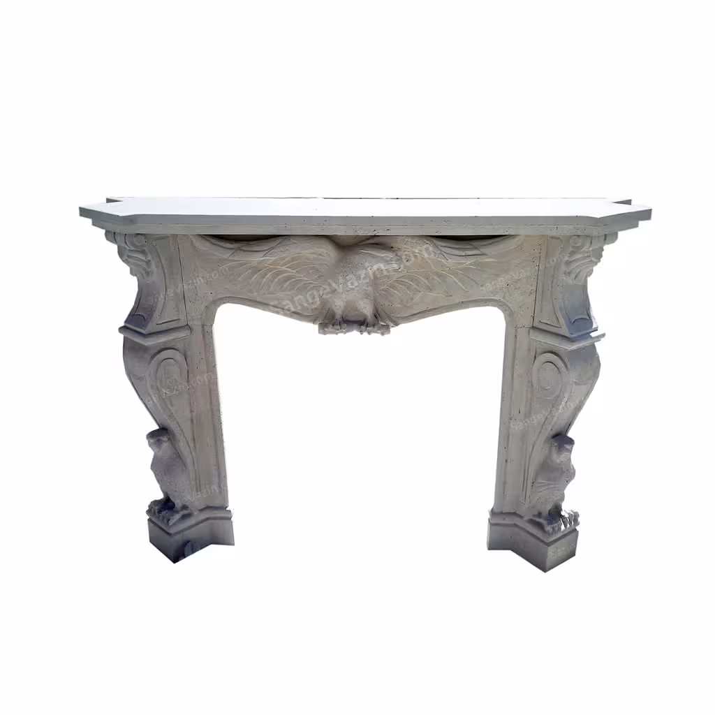 شومینه سنگی طرح عقاب