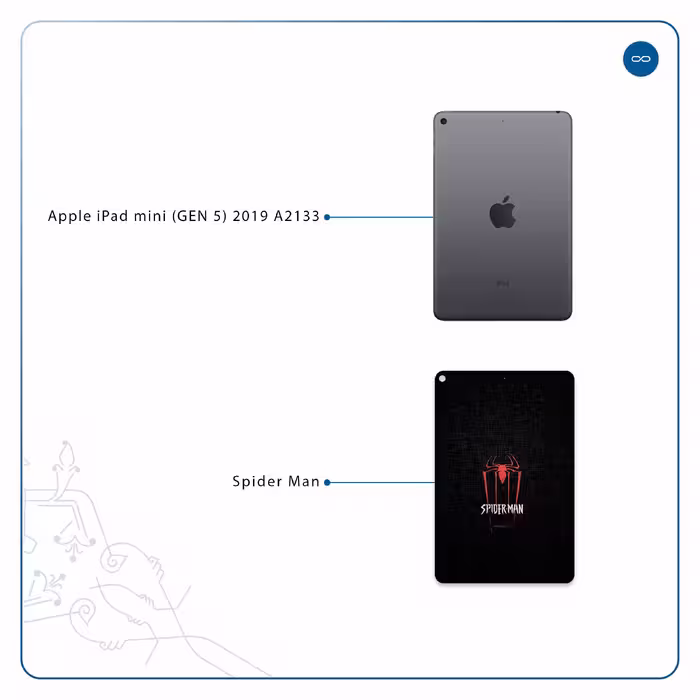برچسب پوششی ماهوت مدل Spider-Man مناسب برای تبلت اپل iPad mini (GEN 5) 2019 A2133