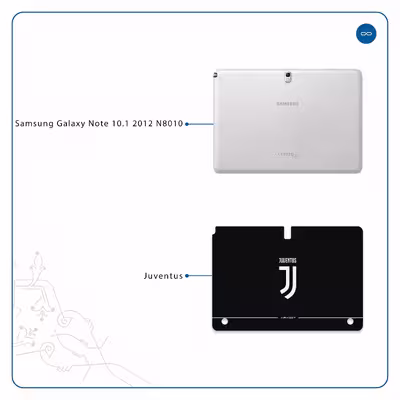 برچسب پوششی ماهوت مدل Juventus مناسب برای تبلت سامسونگ Galaxy Note 10.1 2012 N8010