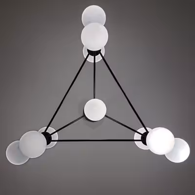 لوستر مدل مدرن طرح مولکولی کد ‌‌‌002