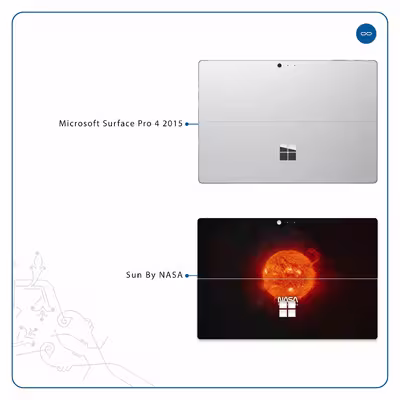 برچسب پوششی ماهوت مدل Sun-By-NASA مناسب برای تبلت مایکروسافت Surface Pro 4 2015