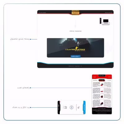برچسب پوششی ماهوت مدل Counter-Strike مناسب برای تبلت سامسونگ Galaxy Tab A7 10.4 LTE 2020 T505