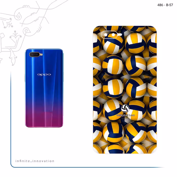 برچسب پوششی ماهوت مدل Volleyball مناسب برای گوشی موبایل اپو K1