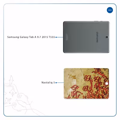 برچسب پوششی ماهوت مدل Nastaliq-5 مناسب برای تبلت سامسونگ Galaxy Tab A 9.7 2015 T555