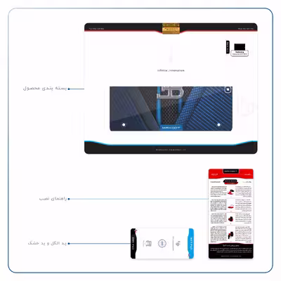 برچسب پوششی ماهوت مدل BUGATTI مناسب برای تبلت سامسونگ Galaxy Tab S2 9.7 2016 T813N