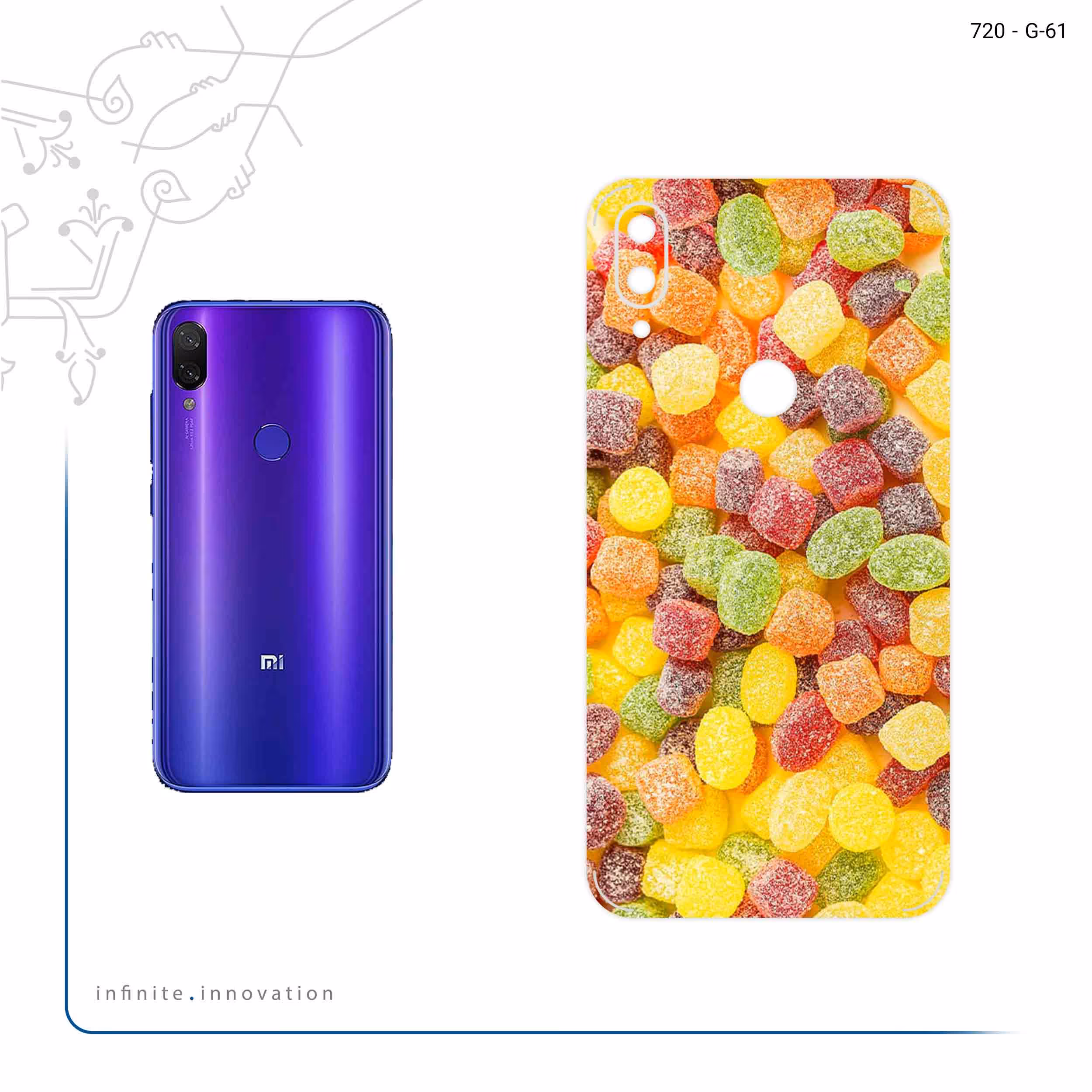 برچسب پوششی ماهوت مدل Gummi candy 2 مناسب برای گوشی موبایل شیائومی Mi Play