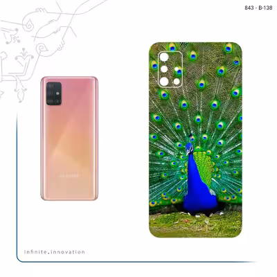 برچسب پوششی ماهوت مدل Peacock مناسب برای گوشی موبایل سامسونگ Galaxy A51