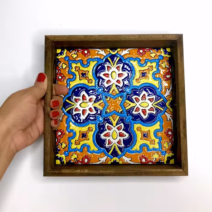 سینی کاشی کاری مدل a1