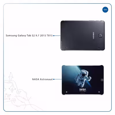 برچسب پوششی ماهوت مدل NASA-Astronaut مناسب برای تبلت سامسونگ Galaxy Tab S2 9.7 2015 T815