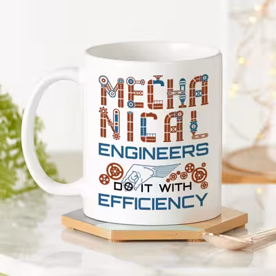 ماگ طرح دانشجو مهندسی مکانیک