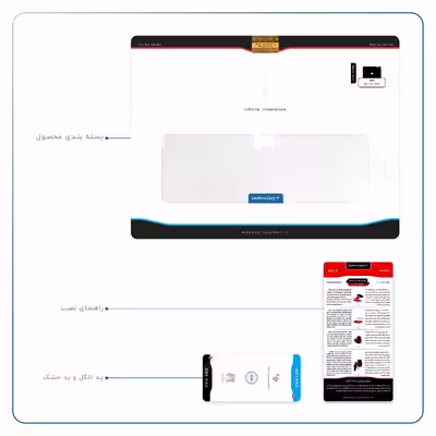 برچسب پوششی ماهوت مدل Metallic-White مناسب برای تبلت اپل iPad 2 2011 A1397