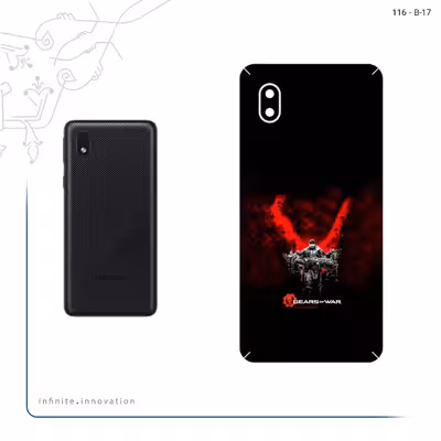 برچسب پوششی ماهوت مدل GEARS_OF_WAR مناسب برای گوشی موبایل سامسونگ Galaxy A01 Core