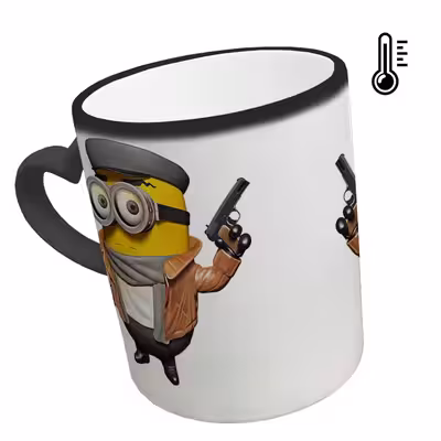 ماگ حرارتی مدل دسته قلبی طرح مینیون کد 82