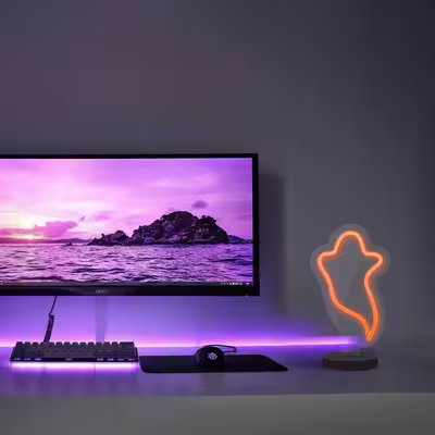 چراغ رومیزی مدل ریموت دار GHOST-GL_ORG-GLASS