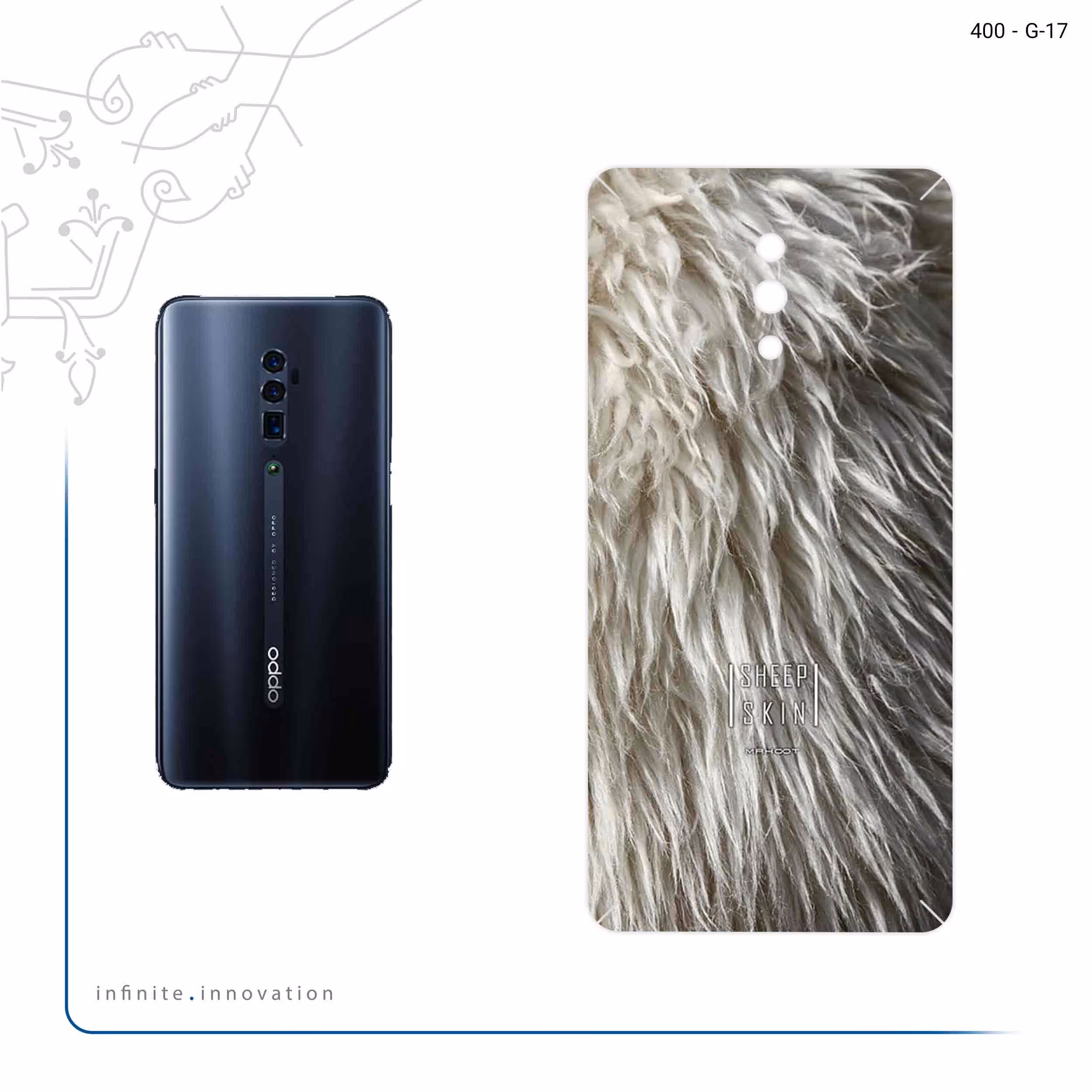 برچسب پوششی ماهوت مدل Sheep Skin مناسب برای گوشی موبایل اپو RENO 10X