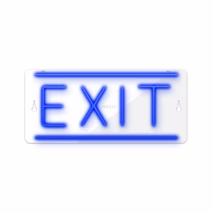 چراغ دیواری نئون دیزاین طرح Exit_BL