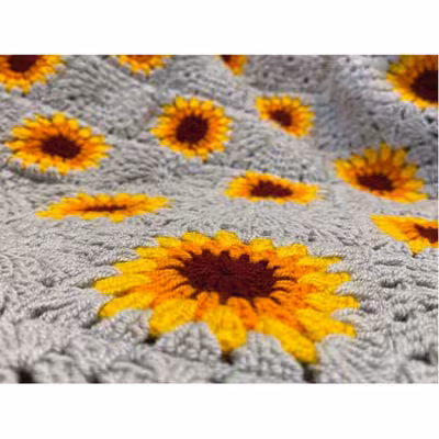 شال مبل مدل آفتابگردان سایز 130×130 سانتیمتر