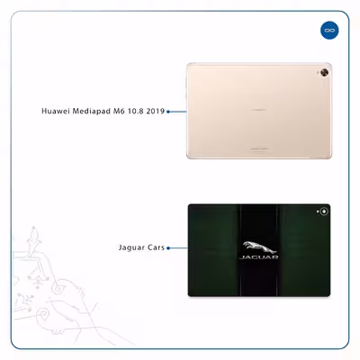 برچسب پوششی ماهوت مدل Jaguar Cars مناسب برای تبلت هوآوی Mediapad M6 10.8 2019