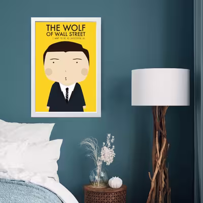 تابلو مدل دکوراتیو Wolf of wall street کد G8-19
