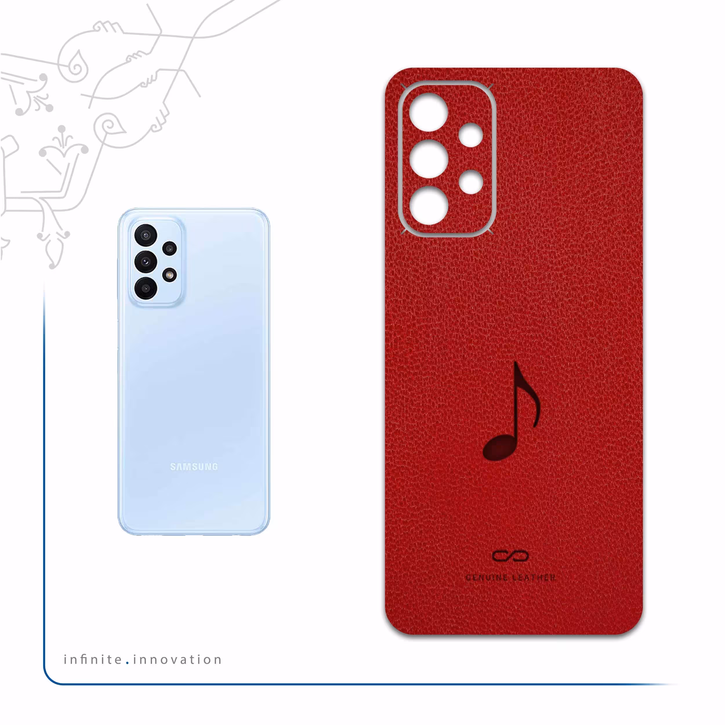 برچسب پوششی ماهوت مدل RL-CHNG مناسب برای گوشی موبایل سامسونگ Galaxy A23