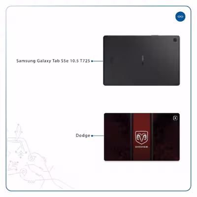 برچسب پوششی ماهوت مدل Dodge مناسب برای تبلت سامسونگ Galaxy Tab S5e 10.5 2019 T725