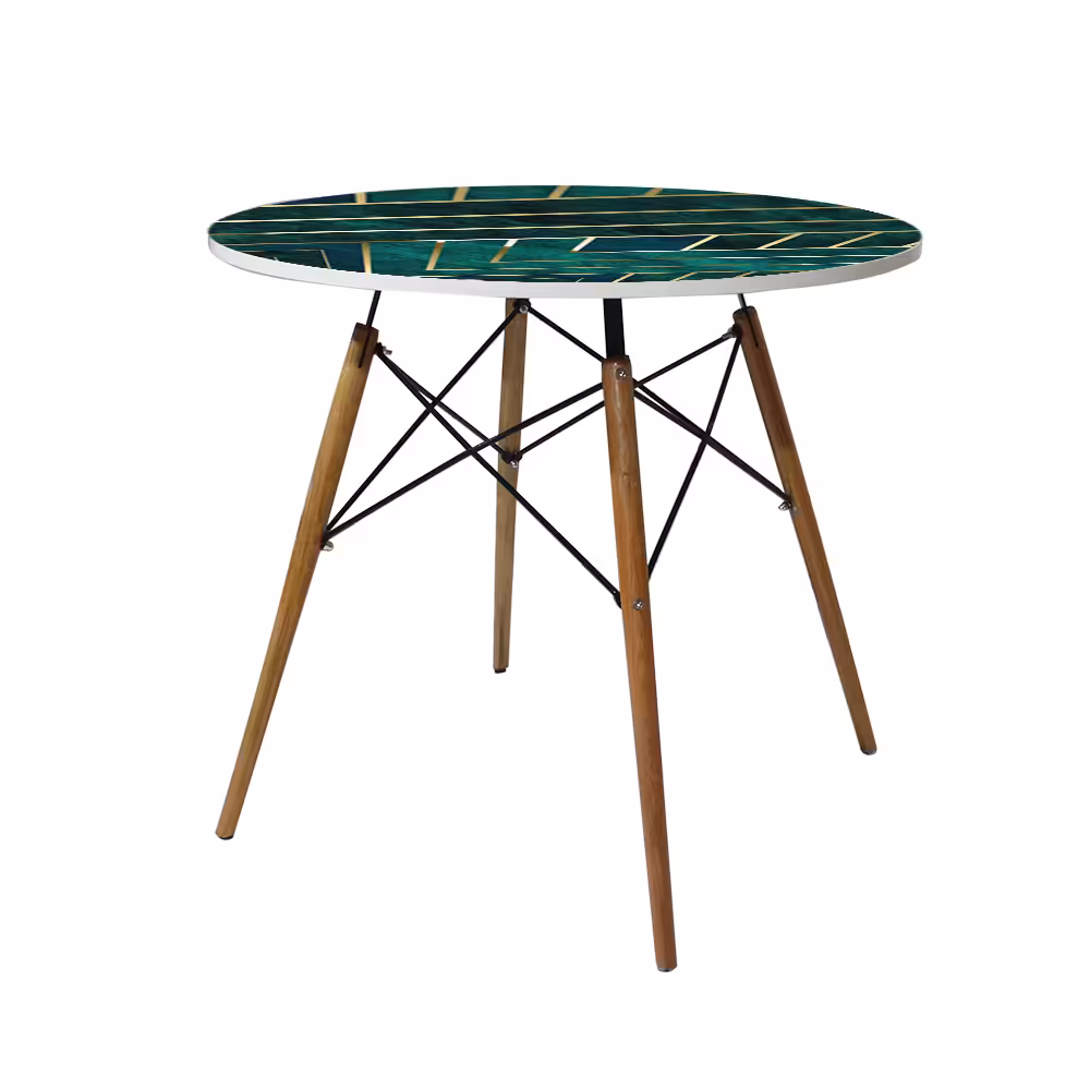 میز ناهارخوری  مدل گرد طرح مینیمال کد GLD-17