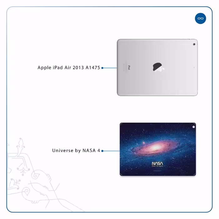 برچسب پوششی ماهوت مدل Universe-by-NASA-4 مناسب برای تبلت اپل iPad Air 2013 A1475
