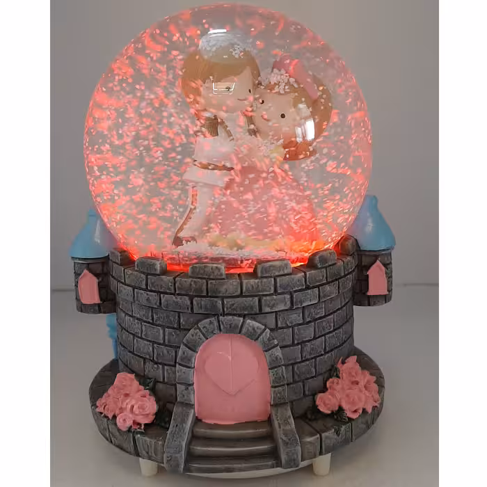 گوی موزیکال مدل پمپی پرنسس و شاهزاده در قصر 