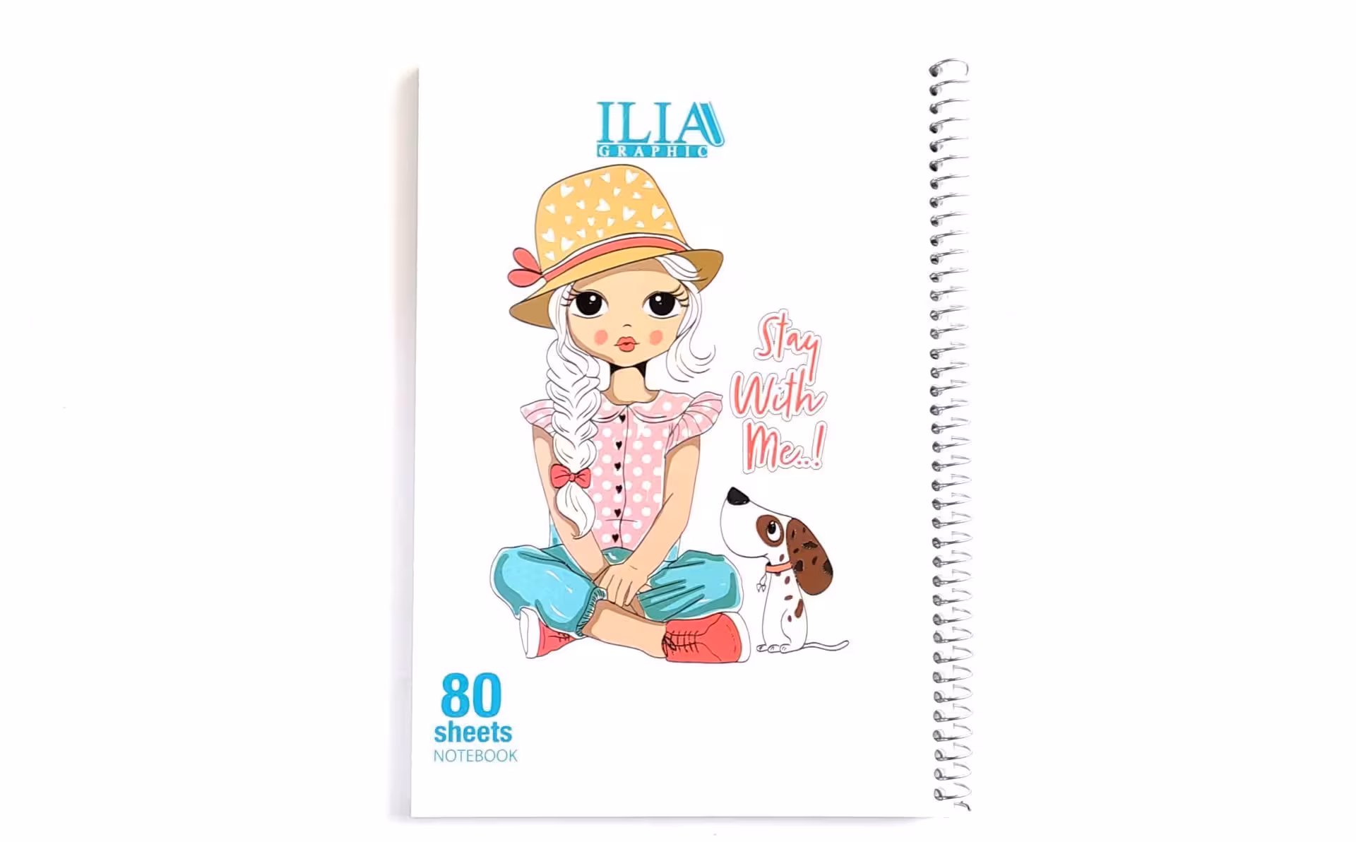 دفتر 80 برگ سیمی کلاسیک ILIA کد 89