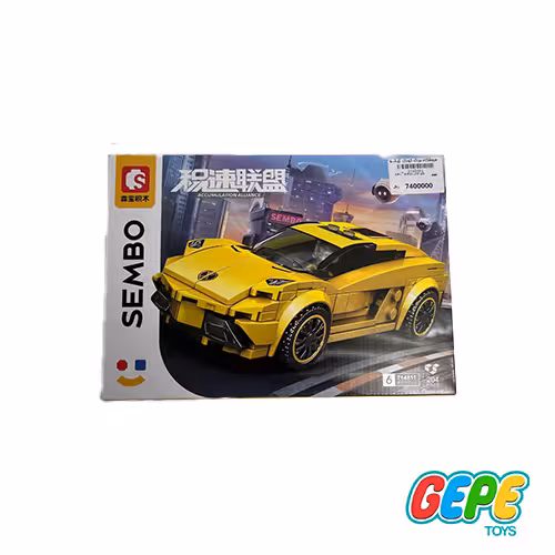 لگو ماشین ماشین مسایقه سمبوبلاک زرد