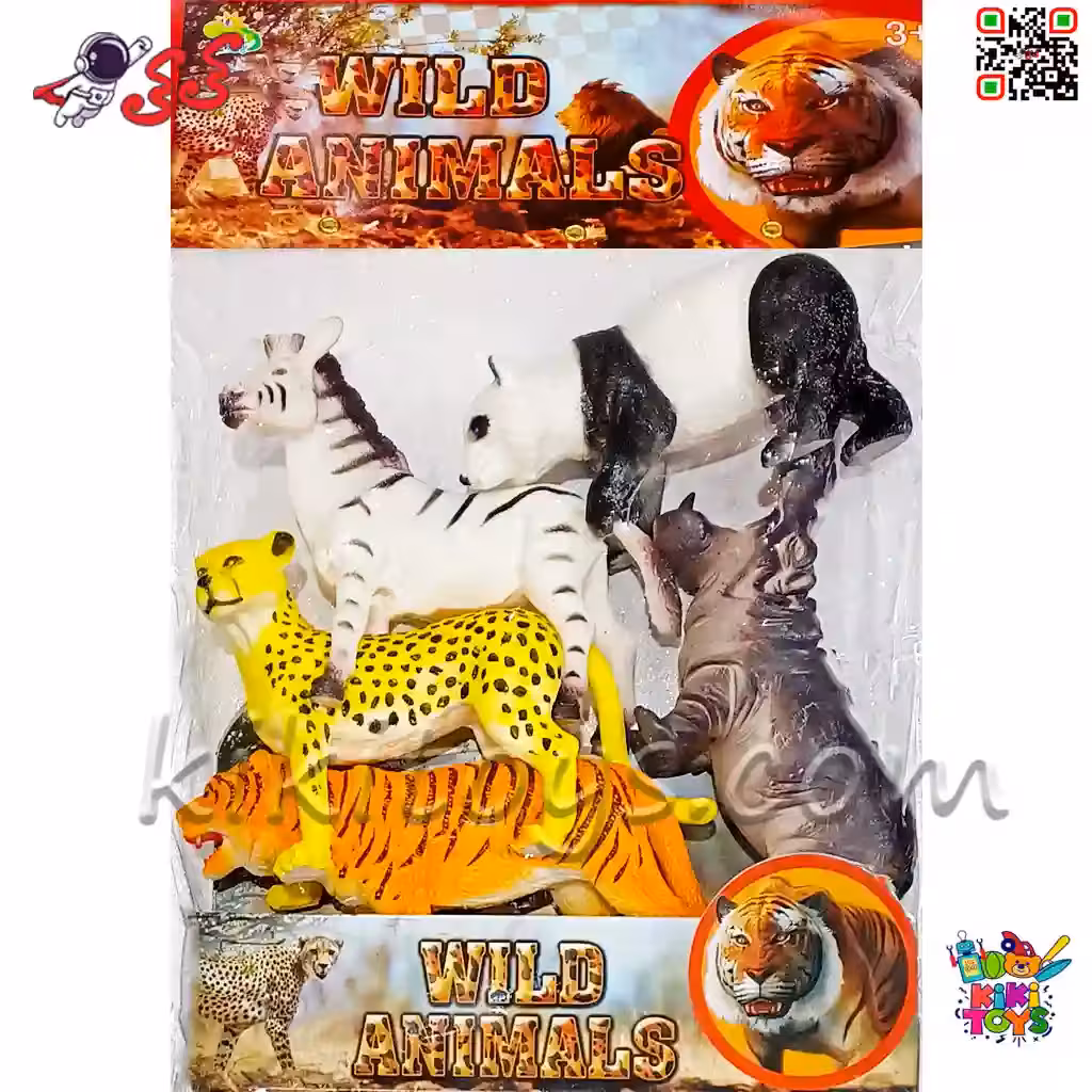 حیوانات اسباب بازی ست باغ وحش 5 عددی WORLD ANIMALS 70051