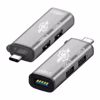 هاب 3 پورت USB 3.0، برند آیرون ایکس، مدل TYPEC HUB300
