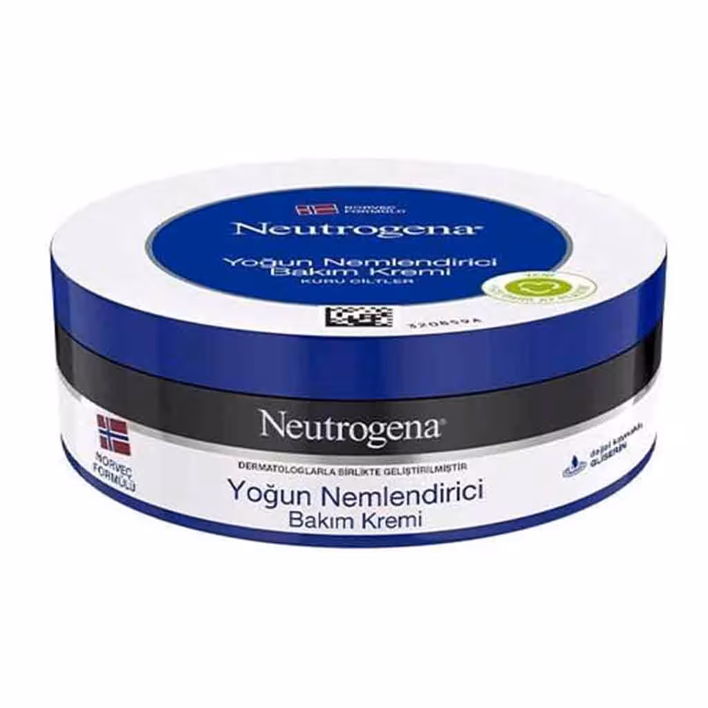 کرم مرطوب کننده فرانسوی نوتروژینا Neutrogena Yoğun Nemlendirici مناسب پوست خشک 200 میل