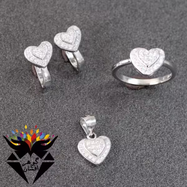سرویس نقره تایلندی مدل قلب کد S_1041