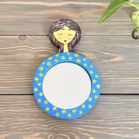 آینه دستی نازگل طرح هشت