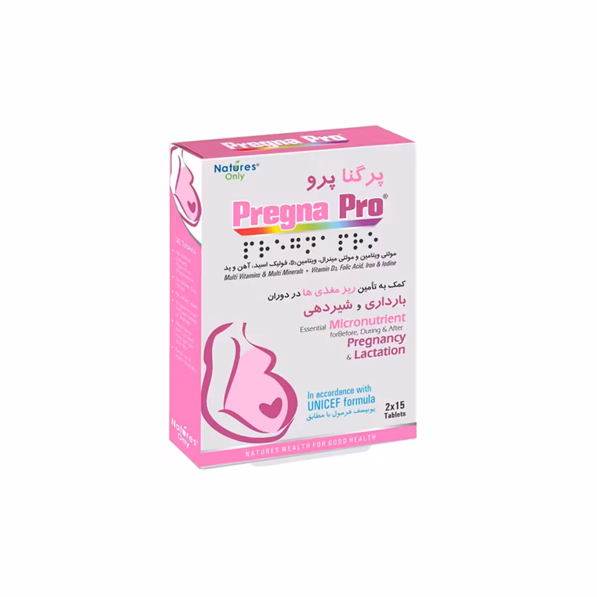 قرص پرگنا پرو نیچرز اونلی 30 عدد ـ Natures Only Pregna Pro ـ نیچرز اونلی
