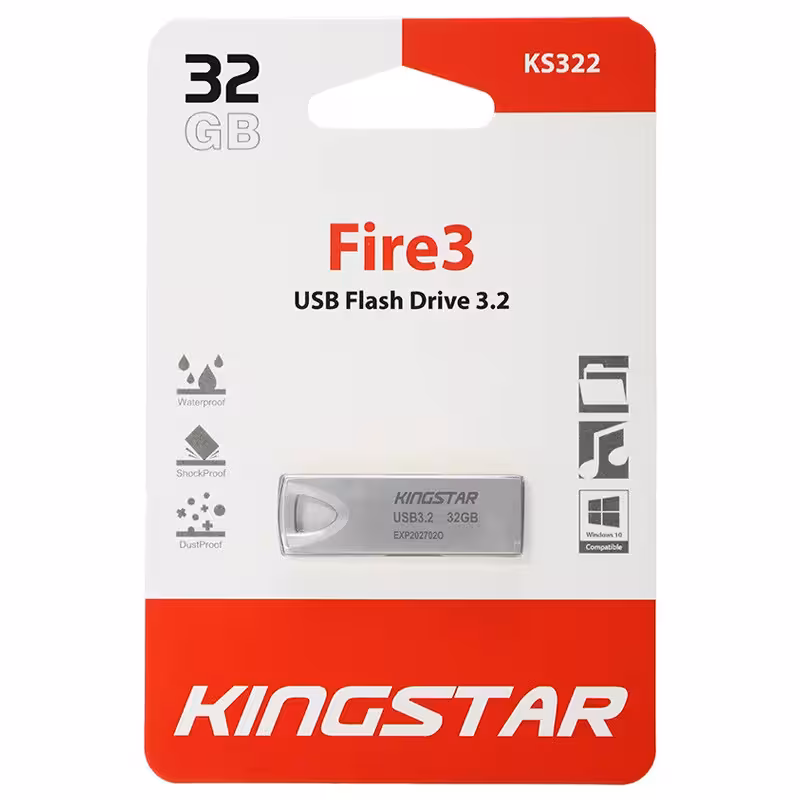 فلش 32 گیگ کینگ استار KingStar Fire3 KS322 USB 3.2