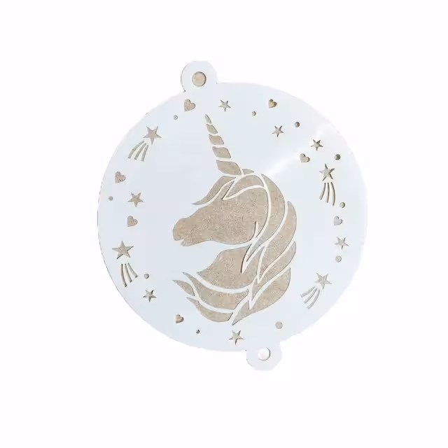 شابلون و استنسیل کیک یونیکورن